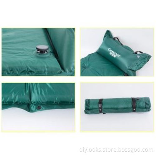 Outdoor Camping Automatic Inflatable Sleeping Moisture-proof Pad with Pillow